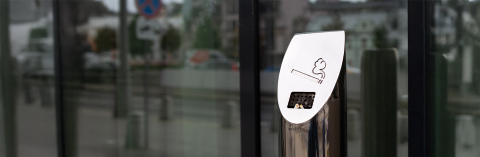 cendrier extérieur pour fumeurs